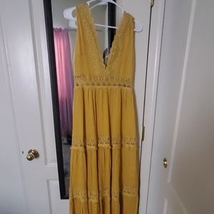 Mustard Yellow Forever 21 dress